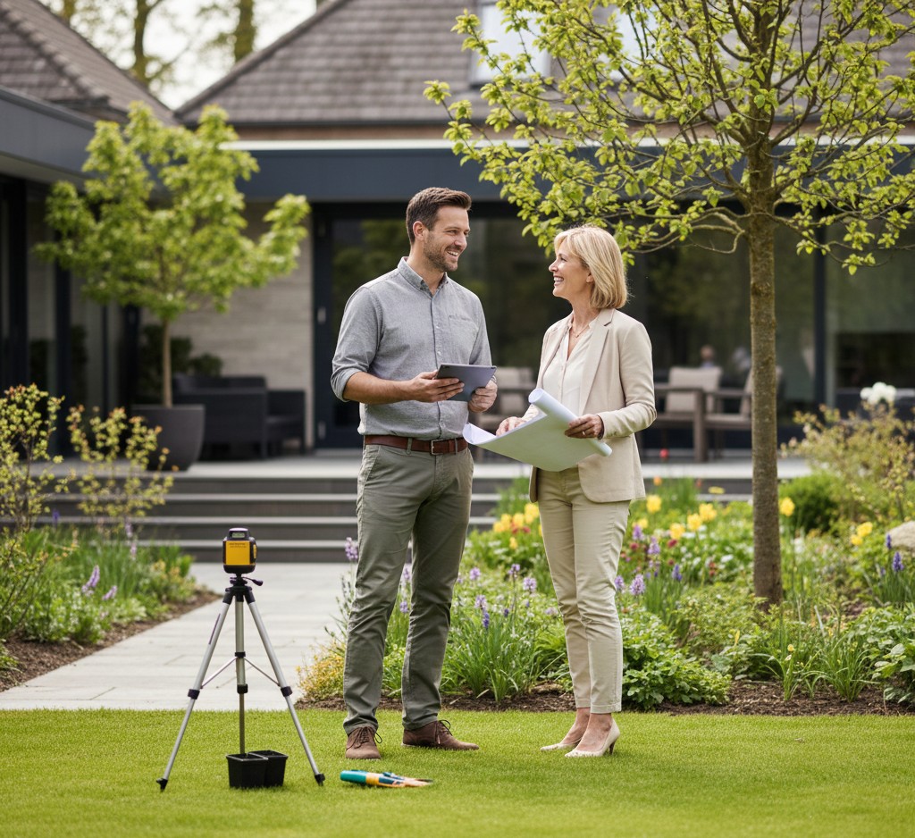 Garden consultation with landscape designer